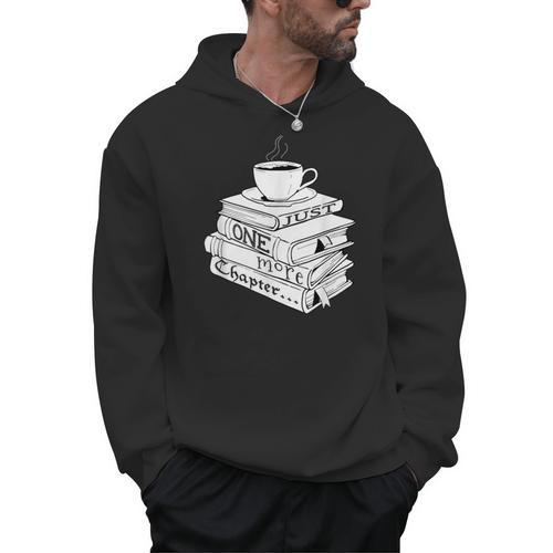 Just One More Chapter Book Reading For Book Lovers Men Hoodie - Bookorys