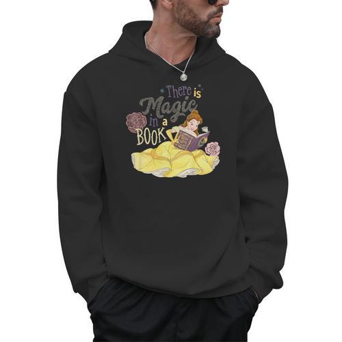 Kids Disney Beauty And The Beast Belle There Is Magic In A Book Men Hoodie - Bookorys AU
