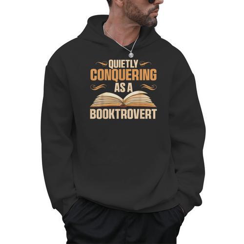 Librarian Book Reader Booktrovert Reading Men Hoodie - Bookorys UK