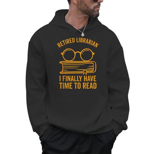 Librarian Retirement Library Books Lovers Men Hoodie - Bookorys AU