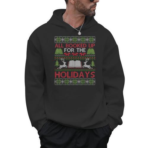 Librarian Ugly Christmas Shirt Book Lover Ugly Xmas Sweater Men Hoodie - Bookorys