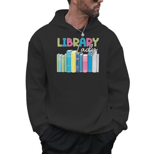 Library Lady Librarian Book Lover Men Hoodie - Bookorys AU