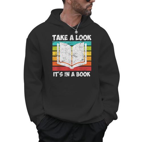 Take a Look Its In a Book Men Hoodie - Bookorys UK