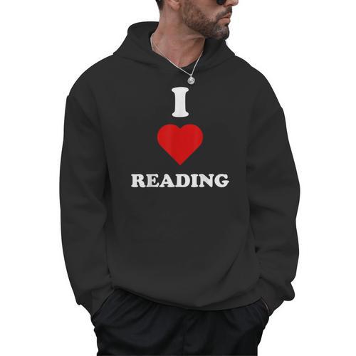 I Love Reading Books Reading Men Hoodie - Bookorys DE