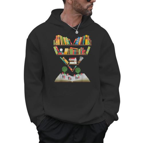 I Love Reading Heart Love Books l Books Lovers Men Hoodie - Bookorys
