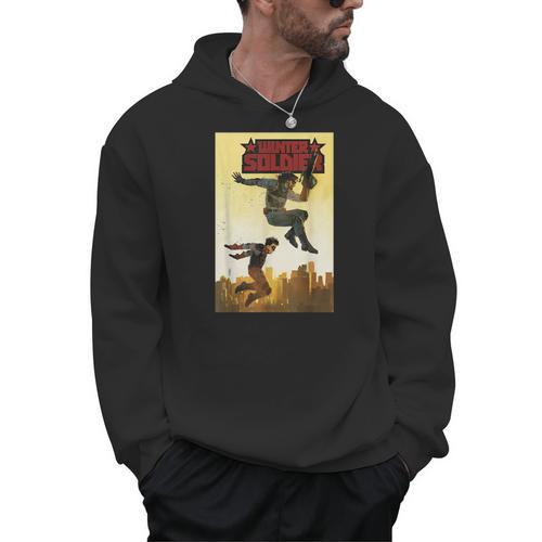 Marvel Comixology Winter Soldier 3 Of 5 Comic Book Cover Men Hoodie - Bookorys