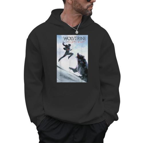 Marvel Comixology Wolverine Long Nights Comic Book Cover Men Hoodie - Bookorys UK