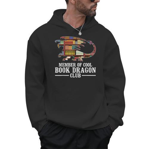 Memeber Of Cool Book Dragon Mythical Creatures Men Hoodie - Bookorys