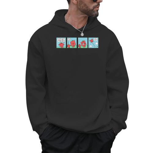 Mr Men Mr Strong Mr Small Retro Comic Book Men Hoodie - Bookorys