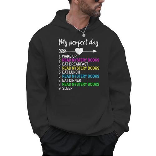 Mystery Books Shirt Perfect Day Reading Mystery Lover Men Hoodie - Bookorys