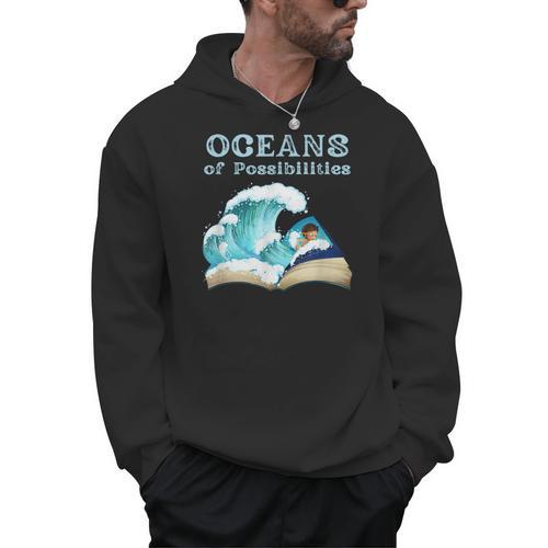 Oceans Of Possibilities Book Waves Summer Reading 2022 For Men Women Kids Men Hoodie - Bookorys DE