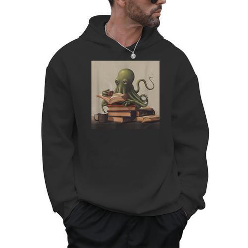 Octopus Reads a Book Book Lovers Men Hoodie - Bookorys DE
