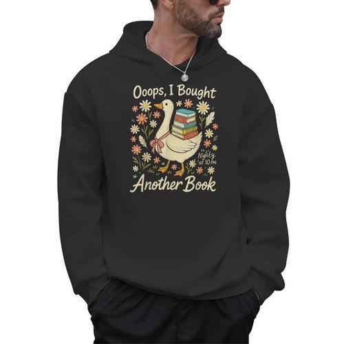 Ooops I Bought Another Book Goose Reader Men Hoodie - Bookorys