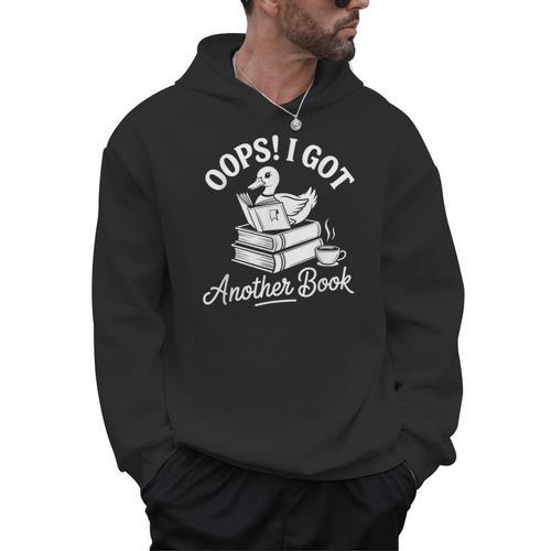 Oops I Got Another Book Goose Goose Reader Men Hoodie - Bookorys