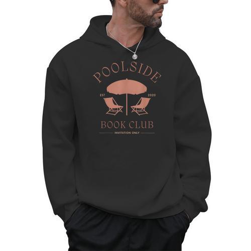 Poolside Book Club Summer Reading Book Lover Swimming Shirt Men Women Men Hoodie - Bookorys CA