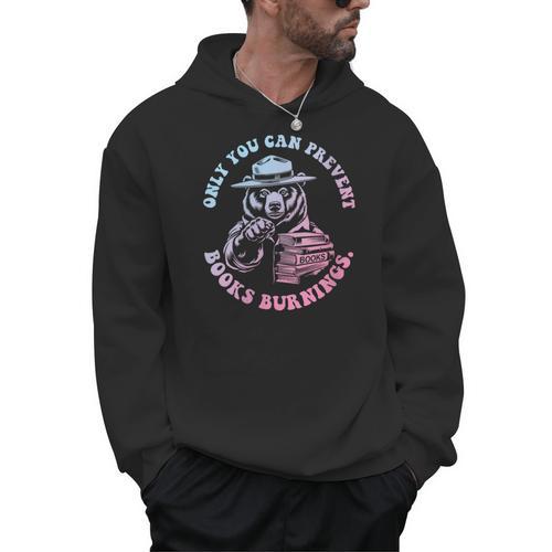 Only You Can Prevent Books Burnings Men Hoodie - Bookorys DE