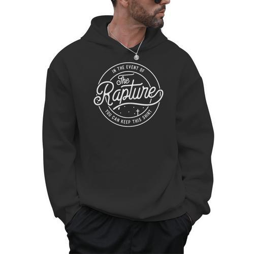 Rapture With Cross Bible Book Of Revelation For Christian Men Hoodie - Bookorys