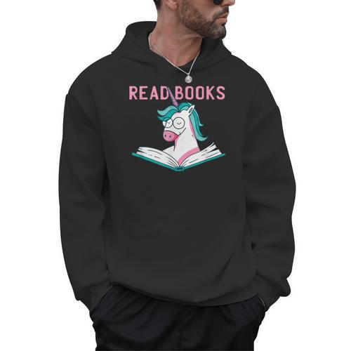 Read Books Reading Book Men Hoodie - Bookorys