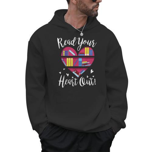 Read Your Heart Out Adorable Idea 4 Book Lovers Men Hoodie - Bookorys AU