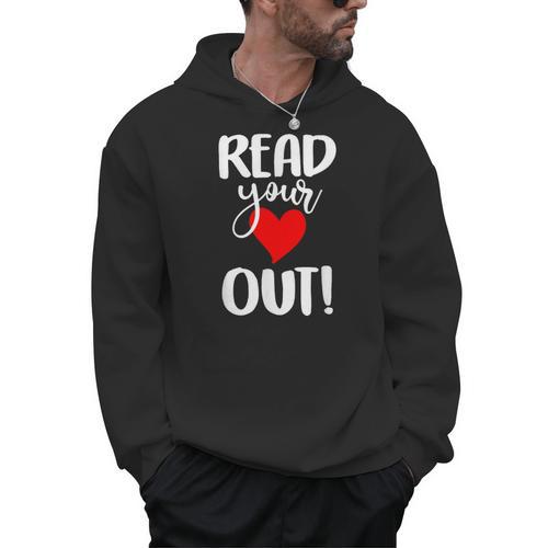 Read Your Heart Out Book Reading For Women & Men Men Hoodie - Bookorys DE