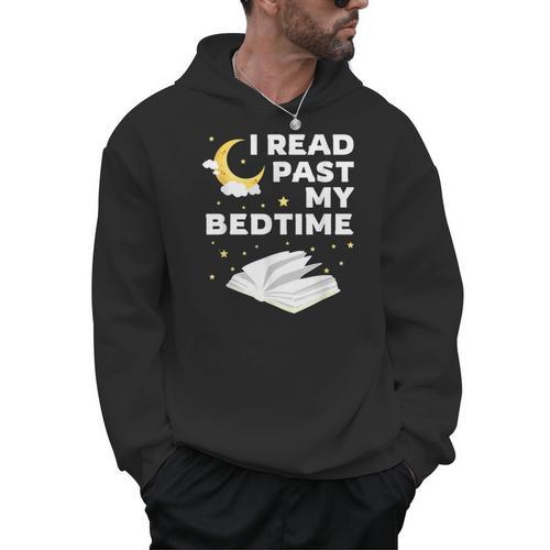 I Read Past My Bedtime Shirts For Book Reader Men Hoodie - Bookorys CA