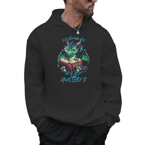 Reading Bookmarks Are For Quitters Book Mark Men Hoodie - Bookorys