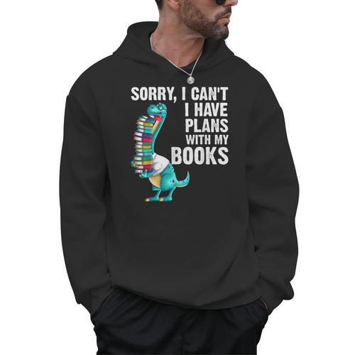 Reading Books For Men Women Bookworm Story Reader Men Hoodie - Bookorys