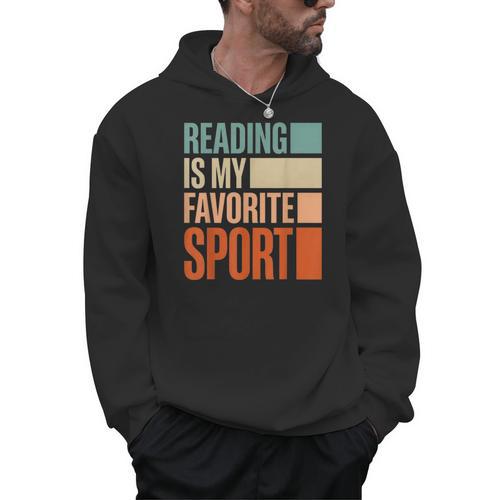 Reading Is My Favorite Sport Reader Book Worm Men Hoodie - Bookorys CA