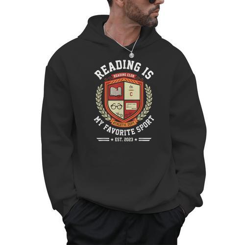 Reading Is My Favorite Sport Varsity Reading Club Book Men Hoodie - Bookorys