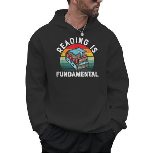 Reading Is Fundamental Book Readers Apparel For Women Men Men Hoodie - Bookorys CA