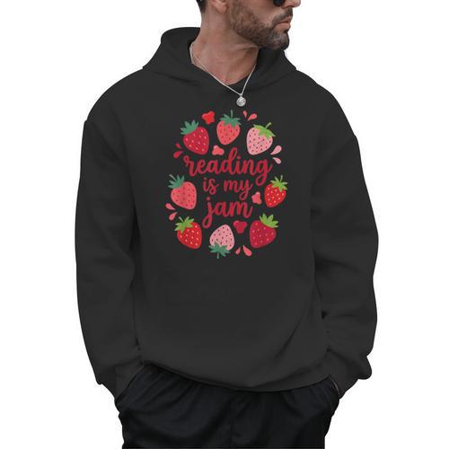 Reading Is My Jam I Love To Read Books Lover Girl Men Hoodie - Bookorys