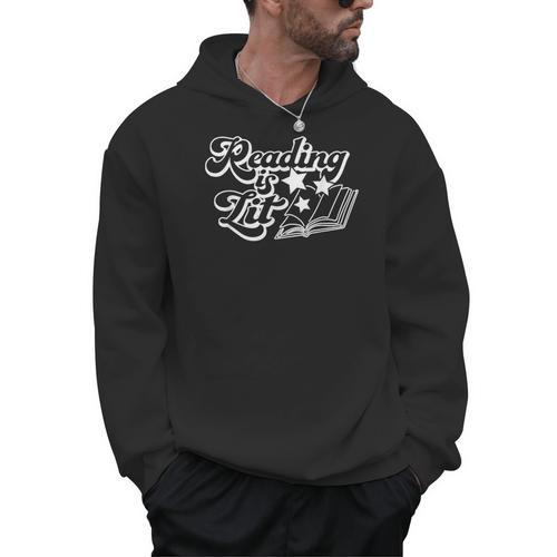 Reading Is Lit Men Women Kids Read Book Lover Men Hoodie - Bookorys AU