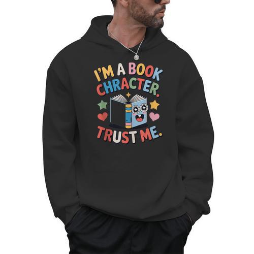 Reading Outfit I’m a Book Character For Teachers And Men Hoodie - Bookorys