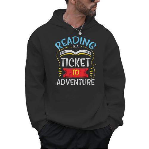 Reading Shirts Book Lover Bookworm Librarian -Adults Modern Small Men Hoodie - Bookorys CA