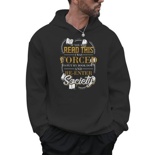 Reading Shirts Bookworm Idea Librarian Book Reader Reading Men Hoodie - Bookorys