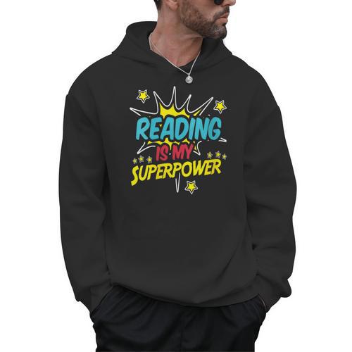 Reading Is My Superpower Book Nerds & Geeks Men Hoodie - Bookorys