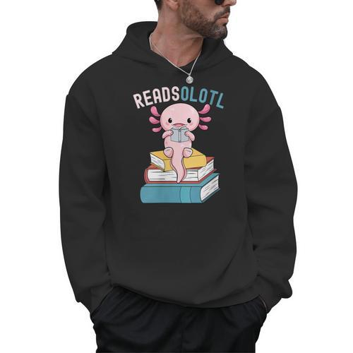 Reads Alotl Shirt Kids Readsolotl Read Axolotl Shirt Books Men Hoodie - Bookorys