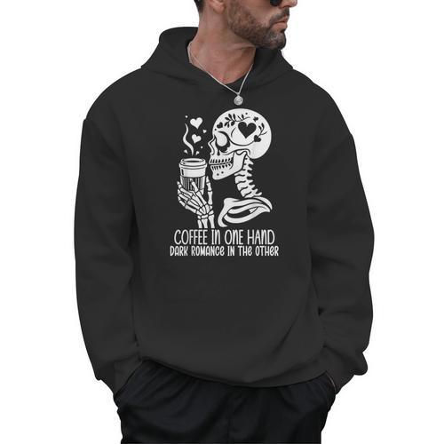 Smut Books Coffee In One Hand Dark Romance Book In The Other Men Hoodie - Bookorys