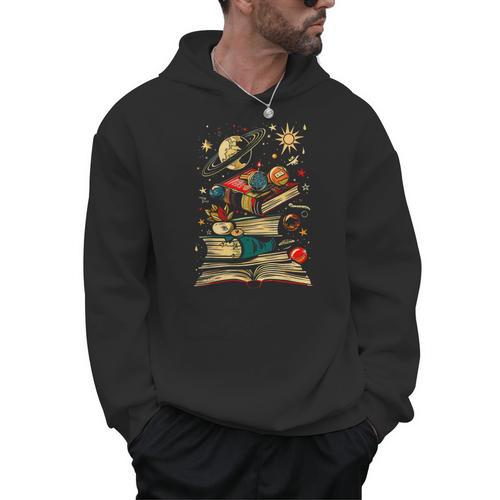 Space Books Planets Astronomy Physics Science Chemistry Men Hoodie - Bookorys DE