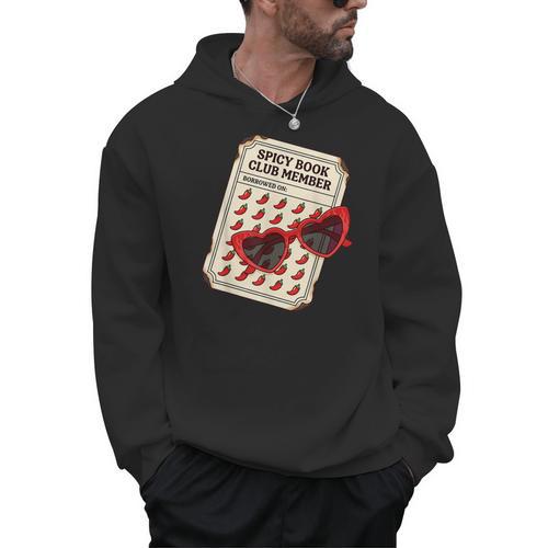 Spicy Book Club Member Romance Fantasy Reader Bookish Men Hoodie - Bookorys UK