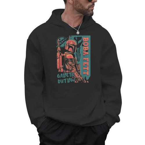 Star Wars The Book Of Boba Fett Galactic Outlaw Poster Men Hoodie - Bookorys UK