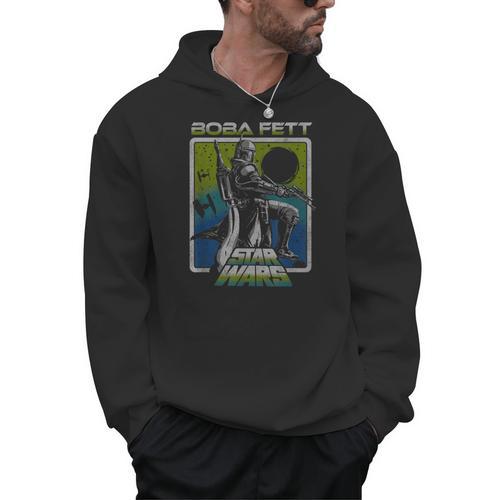 Star Wars The Book Of Boba Fett Galaxy Gradient Portrait Men Hoodie - Bookorys