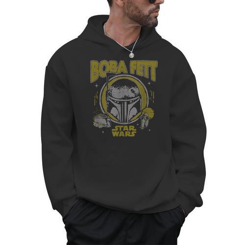 Star Wars The Book Of Boba Fett Vintage Helmet Logo Men Hoodie - Bookorys CA