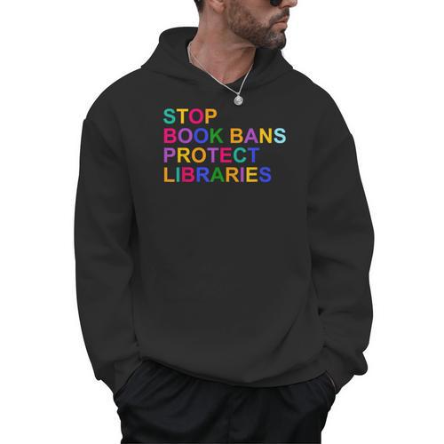 Stop Book Bans Protect Libraries Reading Lovers Men Hoodie - Bookorys AU