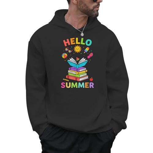 Summer Reading Books Librarian Teacher Last Day Of School Men Hoodie - Bookorys