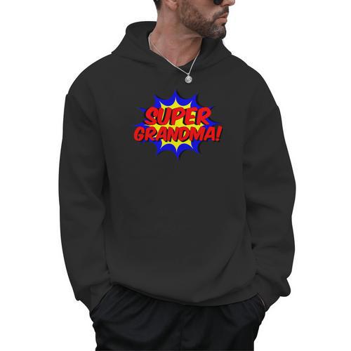 Super Grandma Comic Book Style Superhero Men Hoodie - Bookorys DE