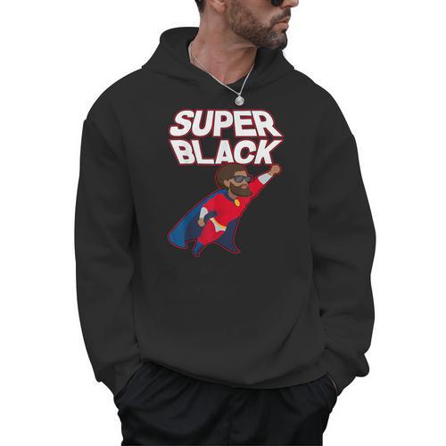 Superhero Pride Comic Book Lover African American Dad Men Hoodie - Bookorys AU