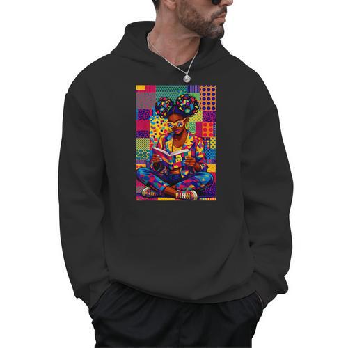 History Month Educated Black Women Girls Reading Book Men Hoodie - Bookorys DE