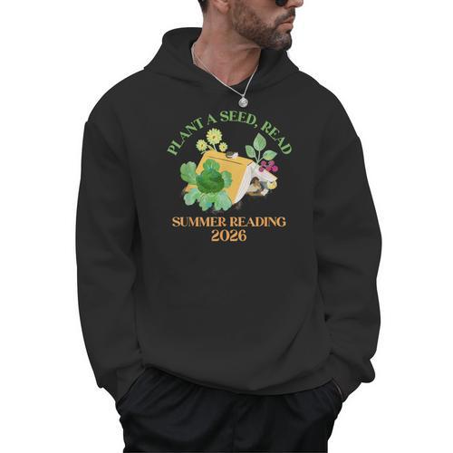 Unearth a Story Summer Reading 2026 Dinosaur Book Kids Men Hoodie - Bookorys UK