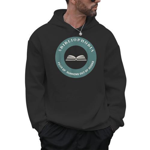 Vintage Abibliophobia Definition Bookworms Book Lovers Men Hoodie - Bookorys AU